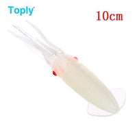 Toply Glow Soft Fishing Lure Squid Octopus Skirts Lure Tackle Fluke Jigs-Hiker Store-Red-Bargain Bait Box