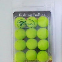 Toppory 14Mm Flavoured Pop Up Carp Boilies Floating Pellets Ball Bait Fishing-Toppory Store-Green-Bargain Bait Box