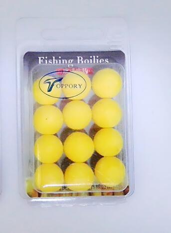 Toppory 14Mm Flavoured Pop Up Carp Boilies Floating Pellets Ball Bait Fishing-Toppory Store-Yellow-Bargain Bait Box