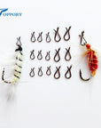 Toppory 20 Pcs Fly Fishing Snap Quick Change For Hook And Lures Fishing Snap-Toppory Store-20 PCS S-Bargain Bait Box