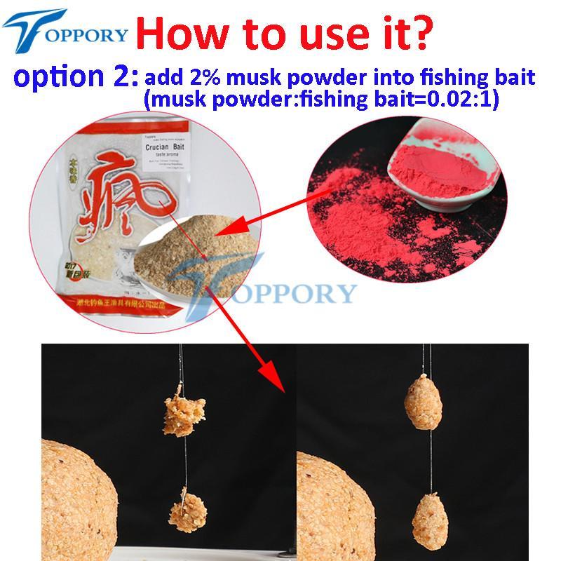 Toppory 5 Bag / Lot 10G Musk Flavor Additive Carp Fishing Feeder Bait Attractant-Toppory Store-Bargain Bait Box