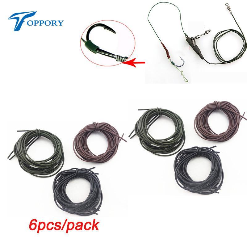 Toppory 6Pcs/Pack 1M Carp Fishing Silicone Tube Sleeve Pretend Fishing Lines For-Toppory Store-Bargain Bait Box