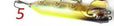 Topwater Fishing Pencil Lure 94Mm 18G Artificial Hard Bait Mini Magician Snake-Even Sports-5 Black Yellow-Bargain Bait Box