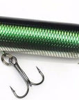 Topwater Fishing Pencil Lure 94Mm 18G Artificial Hard Bait Mini Magician Snake-Even Sports-6 Black Green-Bargain Bait Box