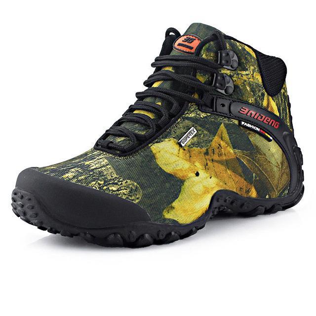 Toursh Mens Tactical Boots Waterproof Canvas Hiking Men Shoes Trekking Boots-TOURSH Store-Khaki-7.5-Bargain Bait Box