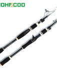 Travel Fishing Rod 1.8M 2.1M 2.4M 2.7M Spinning Fishing Rod Mh Hard Telescopic-John Fishing Tackle-White-1.8 m-Bargain Bait Box