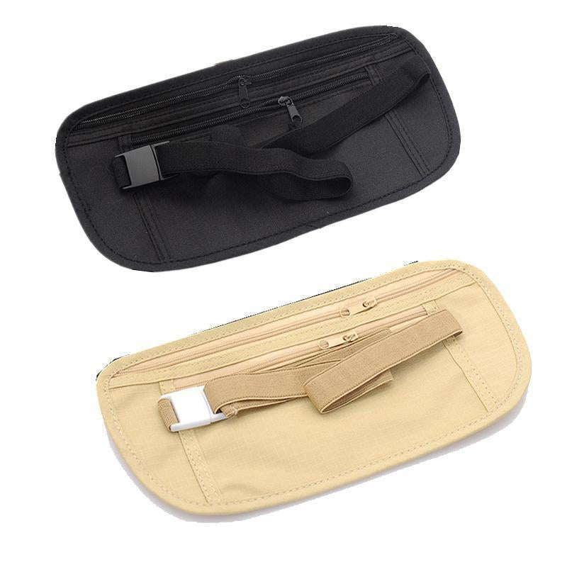 Travel Pouch Hidden Zippered Waist Compact Security Money Running / Sport-Yting Outdoor Store-Black-Bargain Bait Box