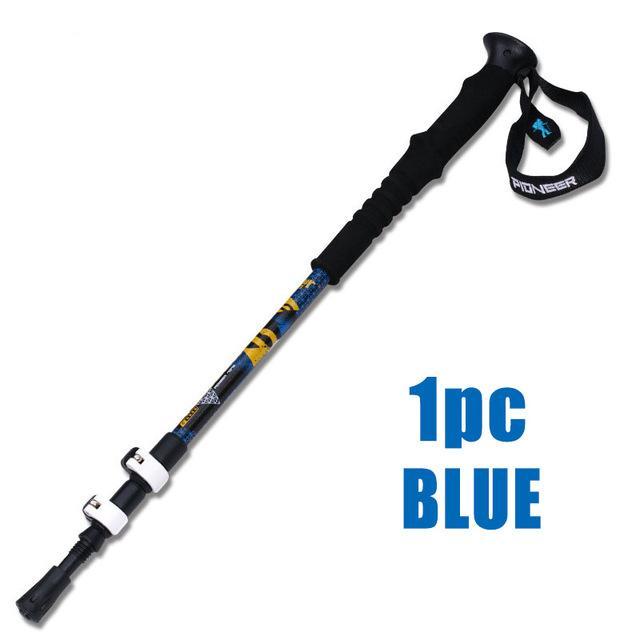 Trekking Poles Telescopic Walking Stick Lightweight Aluminum Alloy Alpenstock-DMAR Official Store-1pc blue-Bargain Bait Box