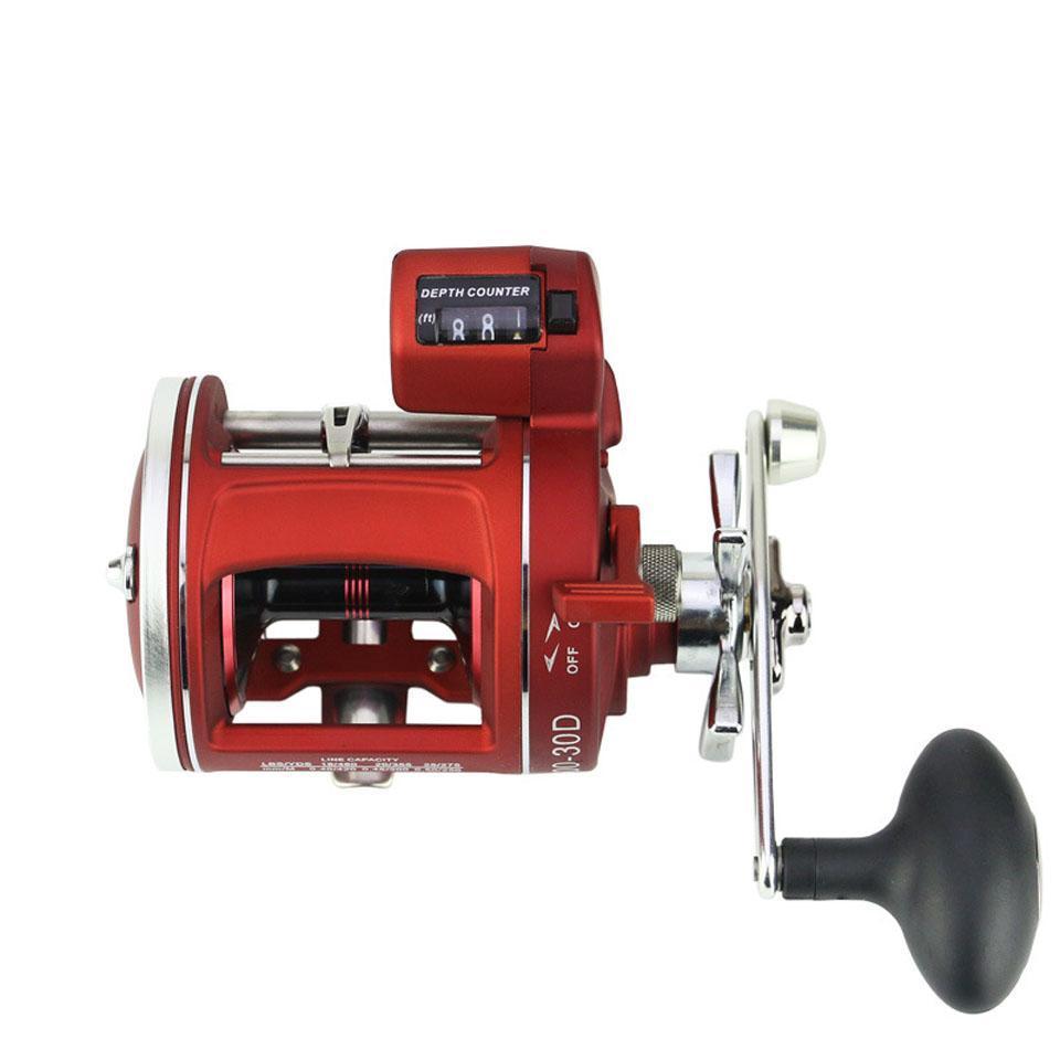 Trolling Counter Fishing Drum Reel 12Bb Bearings Baitcasting Fishing Reel Line-Baitcasting Reels-LooDeel Outdoor Sporting Store-30D Right Hand-Bargain Bait Box