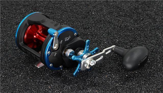 Trolling Reel Fishing Act20 - 40 Right Hand Casting Sea Fishing Reel Saltwater-Baitcasting Reels-Outdoor Sports & fishing gear-Blue Red-2000 Series-Bargain Bait Box