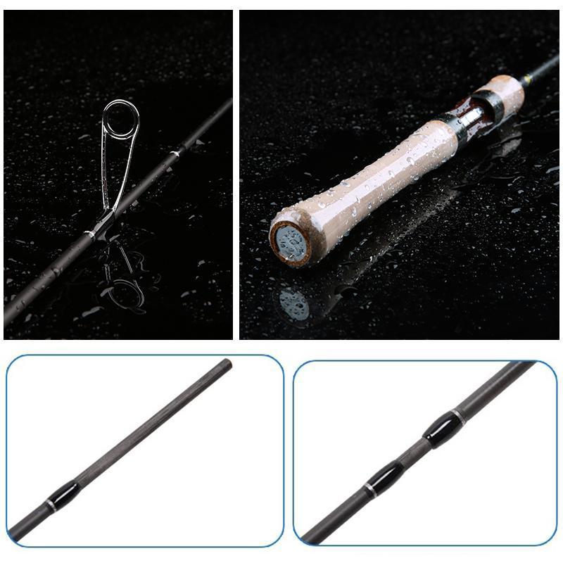 Trulinoya Dragon Pole Spinning Fishing Lure Rod Power Ul 1.8M 92G 2 Sections-Spinning Rods-KeZhi Fishing Tackle Store-White-Bargain Bait Box