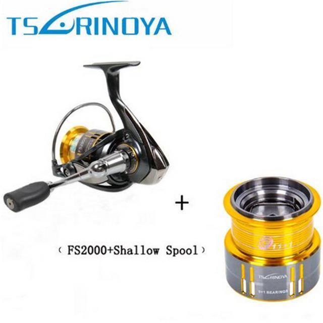 Tsurinoya 2000 Spining Fishing Reel 9+1Bb/5.2:1 Metal Spool Moulinet Peche-Spinning Reels-KeZhi Fishing Tackle Store-FS2000 and Spool-Bargain Bait Box