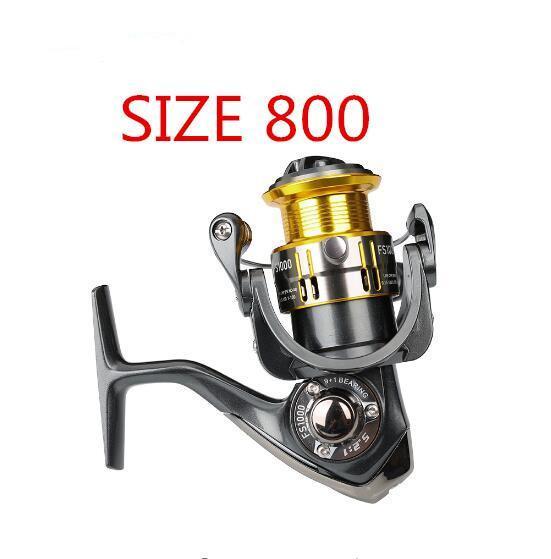 Tsurinoya 800/1000 Spining Reel 9+1Bb/5.2:1 Metal Spool Aluminium Moulinet Peche-Spinning Reels-KeZhi Fishing Tackle Store-800 Size-Bargain Bait Box