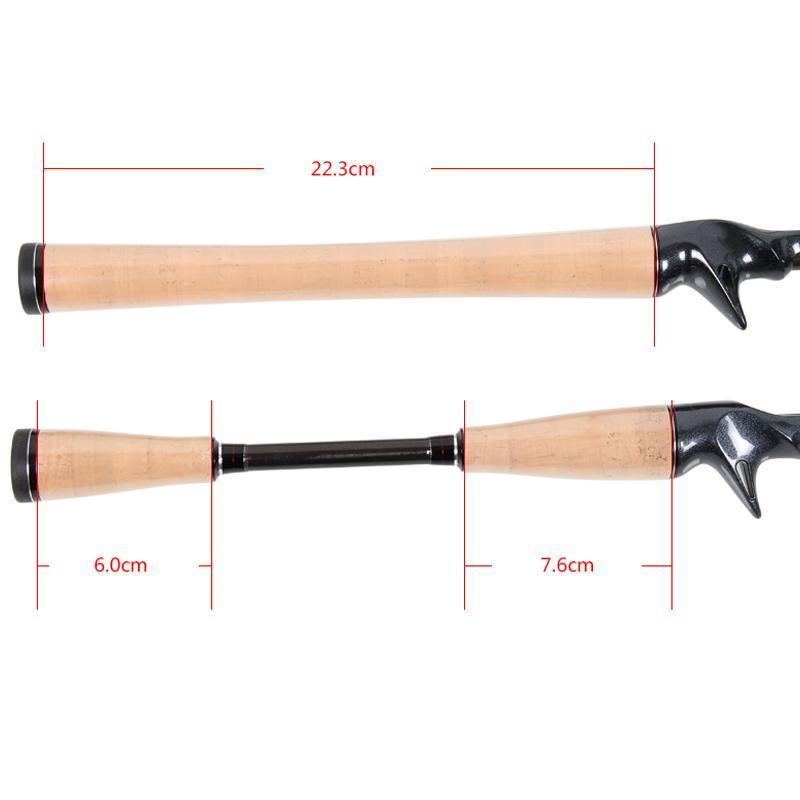 Tsurinoya Casting Fishing Rod 1.95M 2 Section L Power Carbon Fiber Lure Rod-Baitcasting Rods-Angler' Store-White-Bargain Bait Box