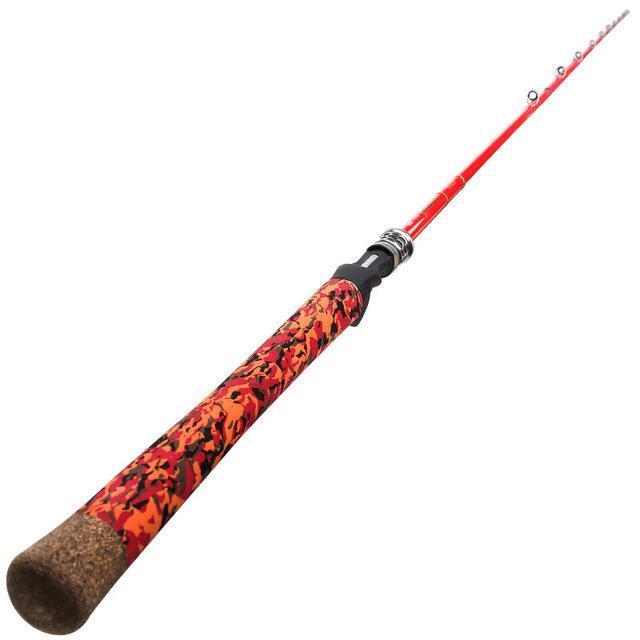 Tsurinoya Leoparo 762Hc Casting Fishing Rod 2.28M 2 Section Carbon Fiber Lure-Baitcasting Rods-Angler&#39; Store-Red-Bargain Bait Box