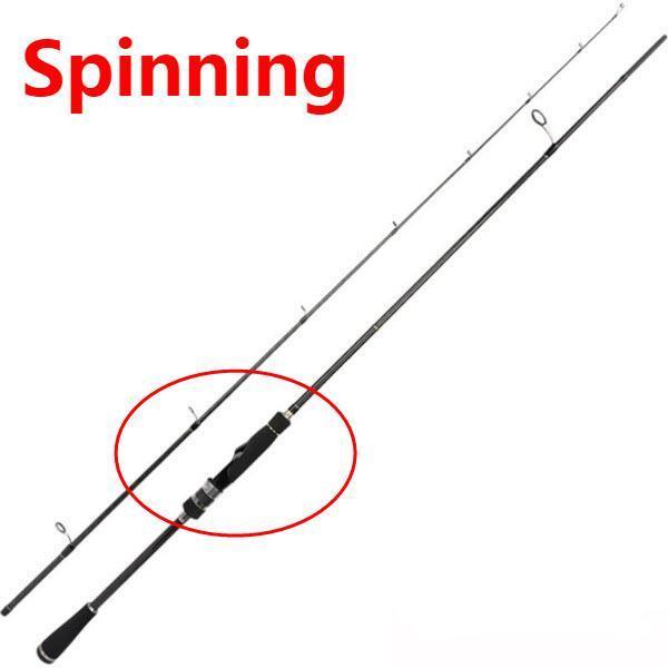 Tsurinoya Spinning/Casting Fishing Rod 1.98M 2.13M 2 Section M/Ml Power Carbon-Baitcasting Rods-Hepburn's Garden Store-White-1.98m-Bargain Bait Box