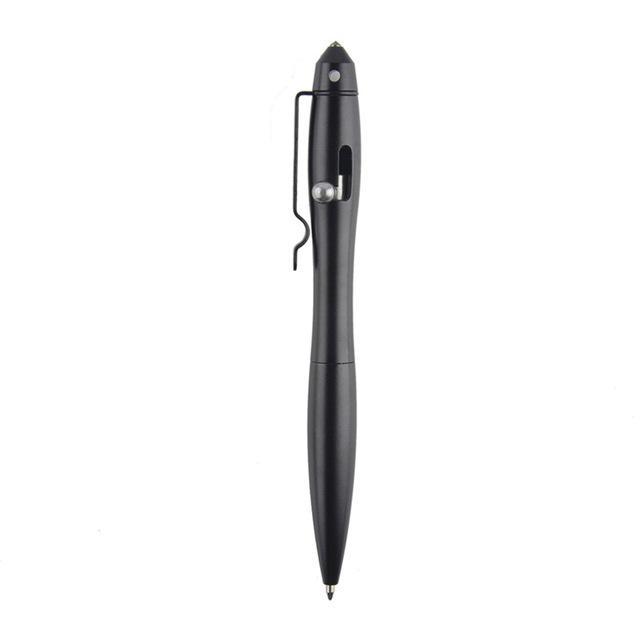 Tungsten Steel Head Tactical Pen Emergency Glass Breaker Self-Defense Pen-FZCSPEED-Black-Bargain Bait Box