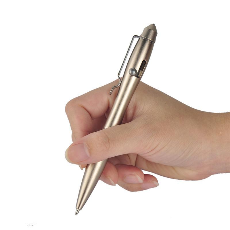 Tungsten Steel Head Tactical Pen Emergency Glass Breaker Self-Defense Pen-FZCSPEED-Golden-Bargain Bait Box