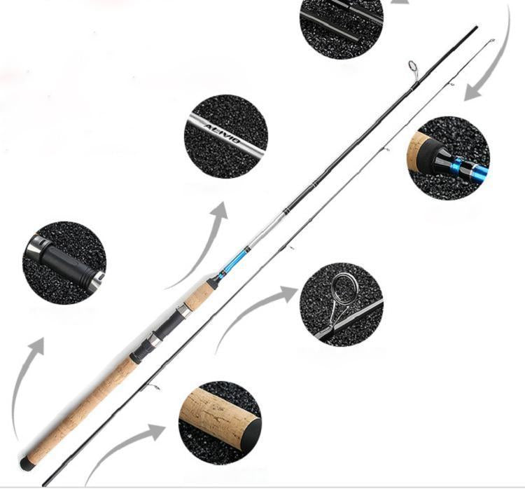 Ucok 1Pcs/Pack Cheap 1.8M/2.1M/2.4M/2.7M Spinning/Casting Lure Rod 30T Carbon-Spinning Rods-ucatchok outdoors Store-1.8M spinning-Bargain Bait Box