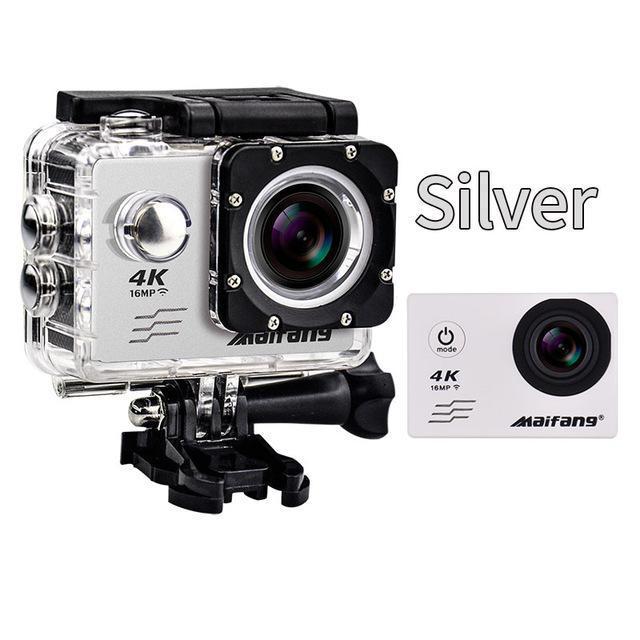 Ultra Hd 4K Action Camera Wifi Camcorders 16Mp 170 Go Cam 4 K Deportiva 2 Inch-Action Cameras-icamera-Sliver-Standard-Bargain Bait Box