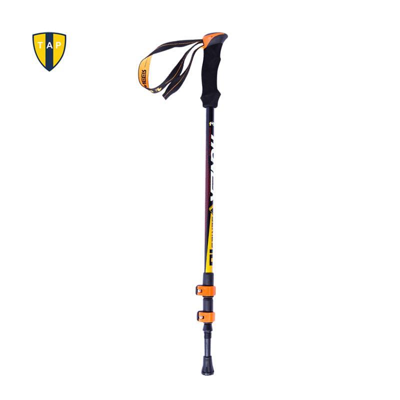 Ultra-Light Adjustable Camping Hiking Walking Trekking Stick Alpenstock Carbon-TAP Outdoor Products Mall-YELLOW-Bargain Bait Box
