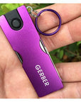 Ultra-Thin Multi Function Nail Clippers Combination Tools With Led Lights-Bao Zhibao Outdoor Store-GBzjj 7 in 1-purple-Bargain Bait Box