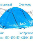 Ultralight Camping Hiking Tent 2 3 Person 4 Seasons Outdoor Recreat Tent-For Joy Store-Blue-Bargain Bait Box