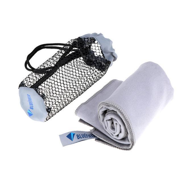 Ultralight Compact Quick Drying Towel Camping Hiking Hand Face Towel Outdoor-Yue Che Store-Gray-Bargain Bait Box