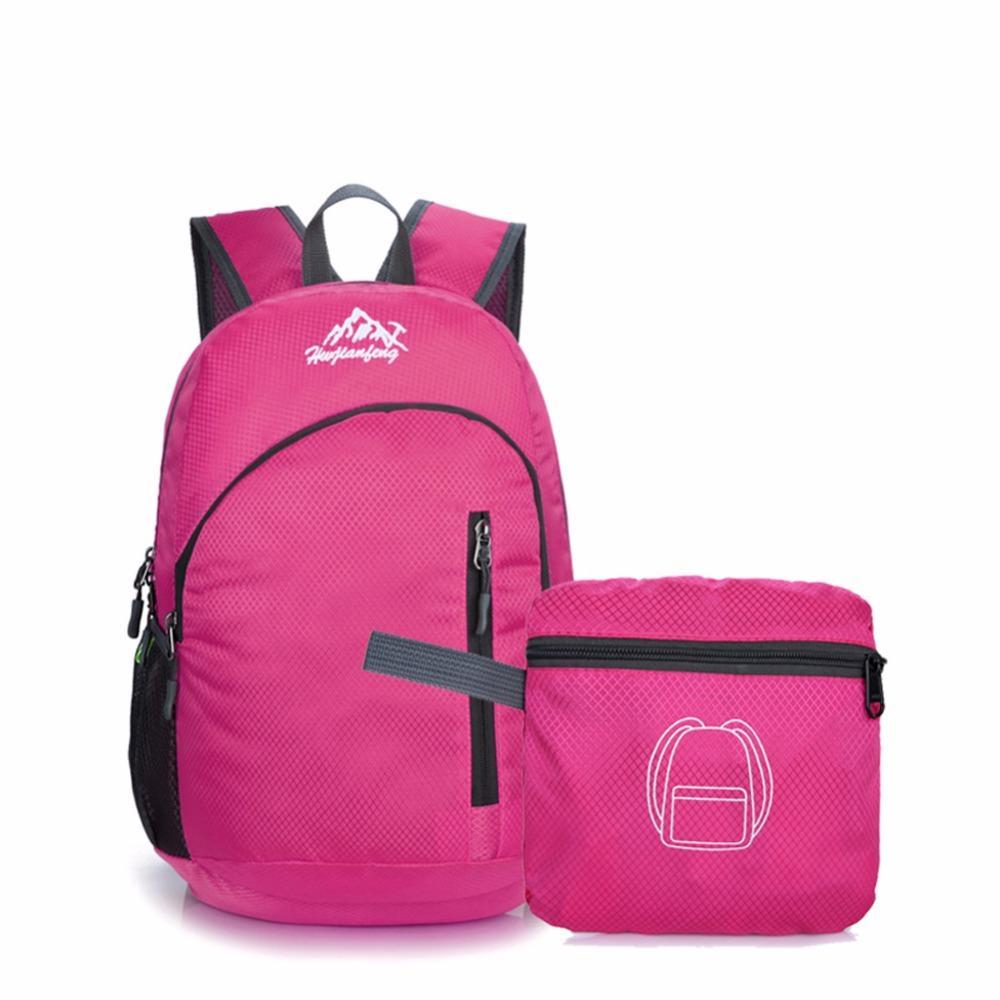 Ultralight Foldable Waterproof Outdoor Backpack Camping Bag Trekking Hiking-easygoing4-Black Color-Bargain Bait Box
