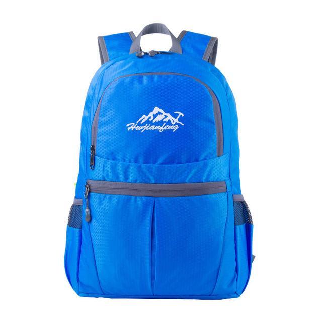 Ultralight Folding Backpack Waterproof Outdoor Hiking Camping Backpack Travel-gigibaobao-Blue Color-Bargain Bait Box