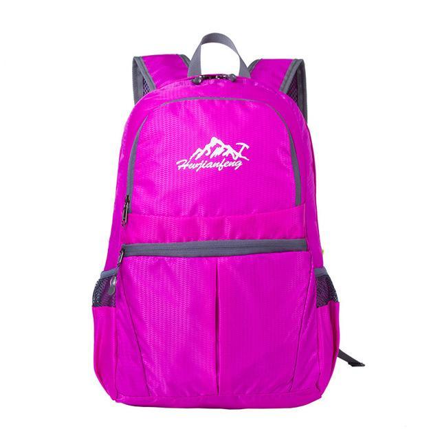 Ultralight Folding Backpack Waterproof Outdoor Hiking Camping Backpack Travel-gigibaobao-rose red-Bargain Bait Box