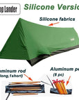 Ultralight Hiking Camping Tent 1 Person Waterproof Small Single 1 Man-Top Lander Enterprise Store-Silicone Version-Bargain Bait Box
