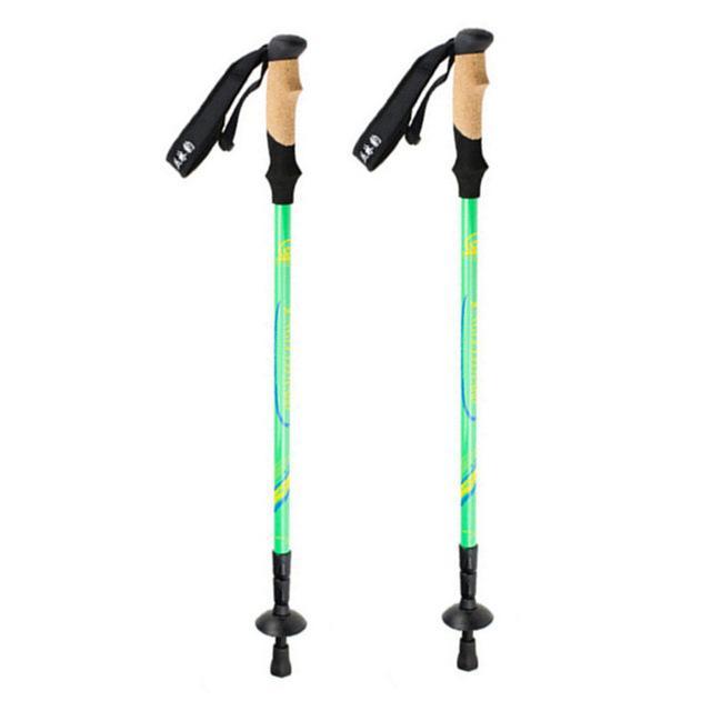 Ultralight Nordic Walking Sticks Adjustable Carbon Fiber Trekking,Hiking Poles-Shawn Shao Outdoor Store-Green-Bargain Bait Box