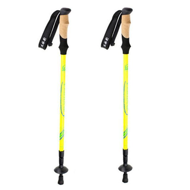 Ultralight Nordic Walking Sticks Adjustable Carbon Fiber Trekking,Hiking Poles-Shawn Shao Outdoor Store-Yellow-Bargain Bait Box
