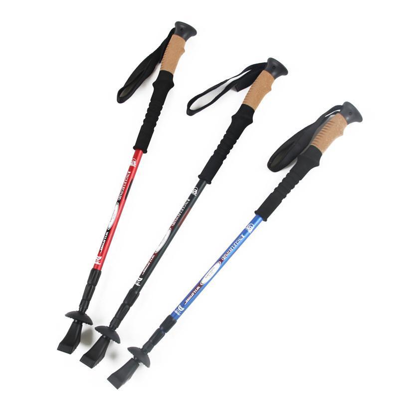 Ultralight Nordic Walking Sticks Telescopic Trekking Poles Anti Shock Hiking-Shawn Shao Outdoor Store-Red-Bargain Bait Box