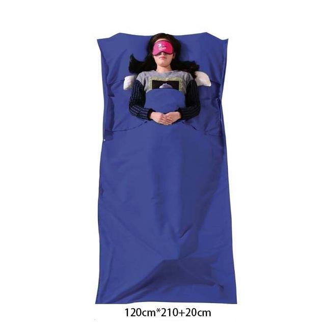 Ultralight Outdoor Sleeping Bag Liner Portable Cotton Sleeping Bags Camping-Sleeping Bags-OutdoorZ Store-Blue 120x210-Bargain Bait Box