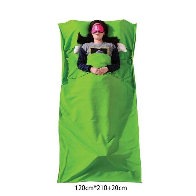 Ultralight Outdoor Sleeping Bag Liner Portable Cotton Sleeping Bags Camping-Sleeping Bags-OutdoorZ Store-Green 120x210-Bargain Bait Box