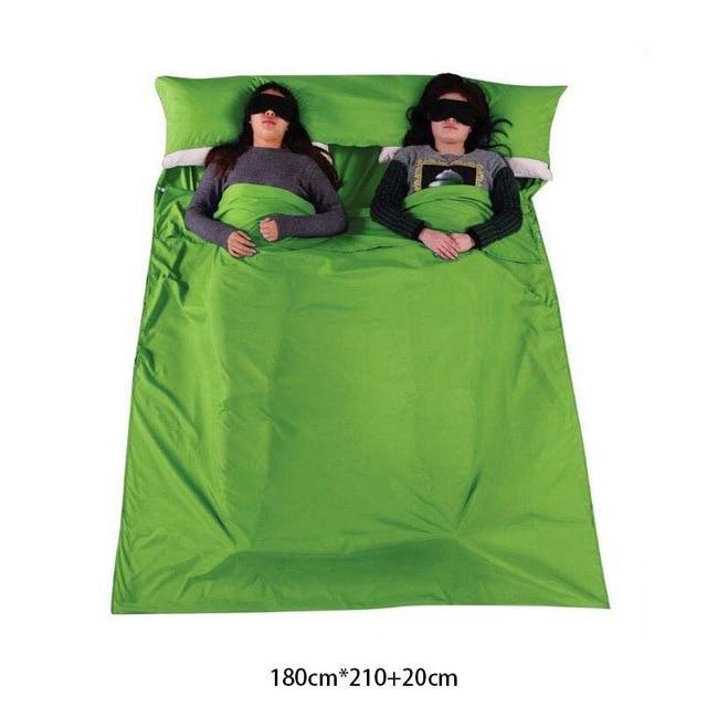 Ultralight Outdoor Sleeping Bag Liner Portable Cotton Sleeping Bags Camping-Sleeping Bags-OutdoorZ Store-Green 180x210-Bargain Bait Box