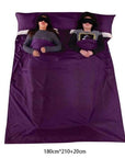 Ultralight Outdoor Sleeping Bag Liner Portable Cotton Sleeping Bags Camping-Sleeping Bags-OutdoorZ Store-Purple 180x210-Bargain Bait Box