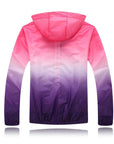 Umlife Women Jacket Thin Outdoor Sportswear Men Hooded Windbreaker Coat-Ausexy Store-Blue-S-Bargain Bait Box