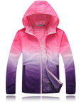 Umlife Women Jacket Thin Outdoor Sportswear Men Hooded Windbreaker Coat-Ausexy Store-Pink-S-Bargain Bait Box