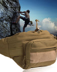 Unisex Outdoor Waterproof Waist Pack Canvas Shoulder Bag Military Tactical-Bluenight Outdoors Store-As Picture-Bargain Bait Box