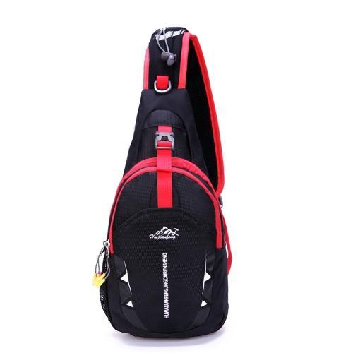 Unisex Ultra-Light Chest Bag Waterproof Shoulder Bag Outdoor Camping Hiking-gigibaobao-Black-Bargain Bait Box