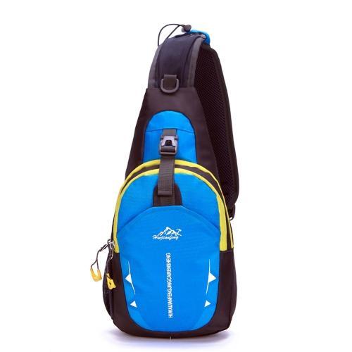 Unisex Ultra-Light Chest Bag Waterproof Shoulder Bag Outdoor Camping Hiking-gigibaobao-Blue-Bargain Bait Box