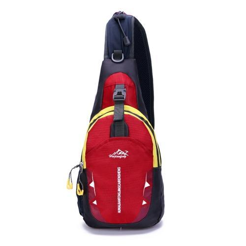 Unisex Ultra-Light Chest Bag Waterproof Shoulder Bag Outdoor Camping Hiking-gigibaobao-Red-Bargain Bait Box