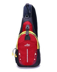 Unisex Ultra-Light Chest Bag Waterproof Shoulder Bag Outdoor Camping Hiking-gigibaobao-Red-Bargain Bait Box