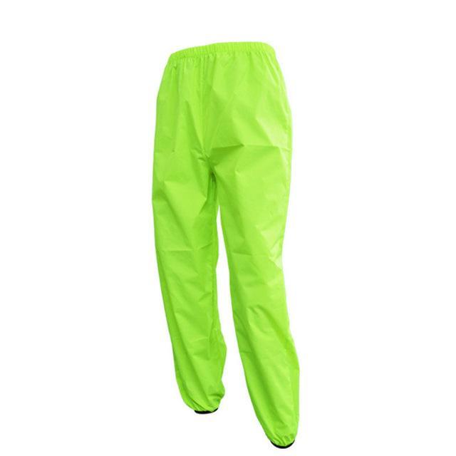 Unisex Waterproof Rain Fishing Hiking Motorcycle Over Trousers Pants-fishing pants-RUNSTAR Store-fluorescent green-S-Bargain Bait Box