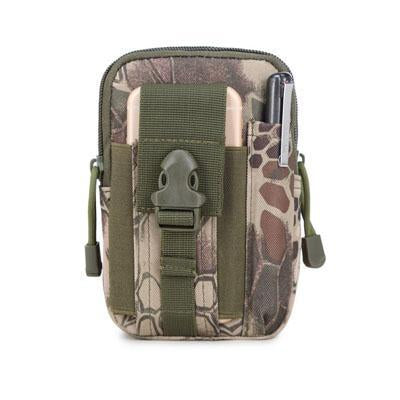 Universal Outdoor Sport Tactical Bag Molle Waist Nags 5.5/6 Inches Waterproof-YiWuLing Outdoor Tactical Store-Green python-Bargain Bait Box