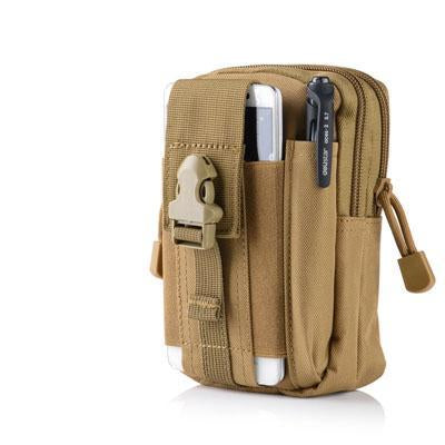 Universal Outdoor Sport Tactical Bag Molle Waist Nags 5.5/6 Inches Waterproof-YiWuLing Outdoor Tactical Store-khaki-Bargain Bait Box