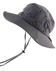 Upf 50+ Beach Cap Bucket Hat Men Women Boonie Hat Summer Uv Protection-Men's Bucket Hats-CAMOLAND Official Store-GRY-Bargain Bait Box